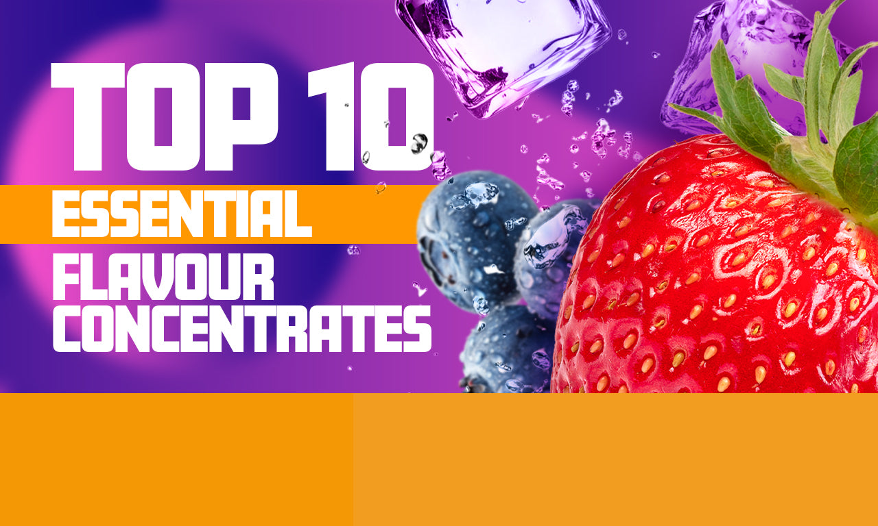 Top 10 essential must have e-liquid flavour concentrates for every DIY | Make My Vape Top 10 essential must have e-liquid flavour concentrates for every DIY | Make My Vape