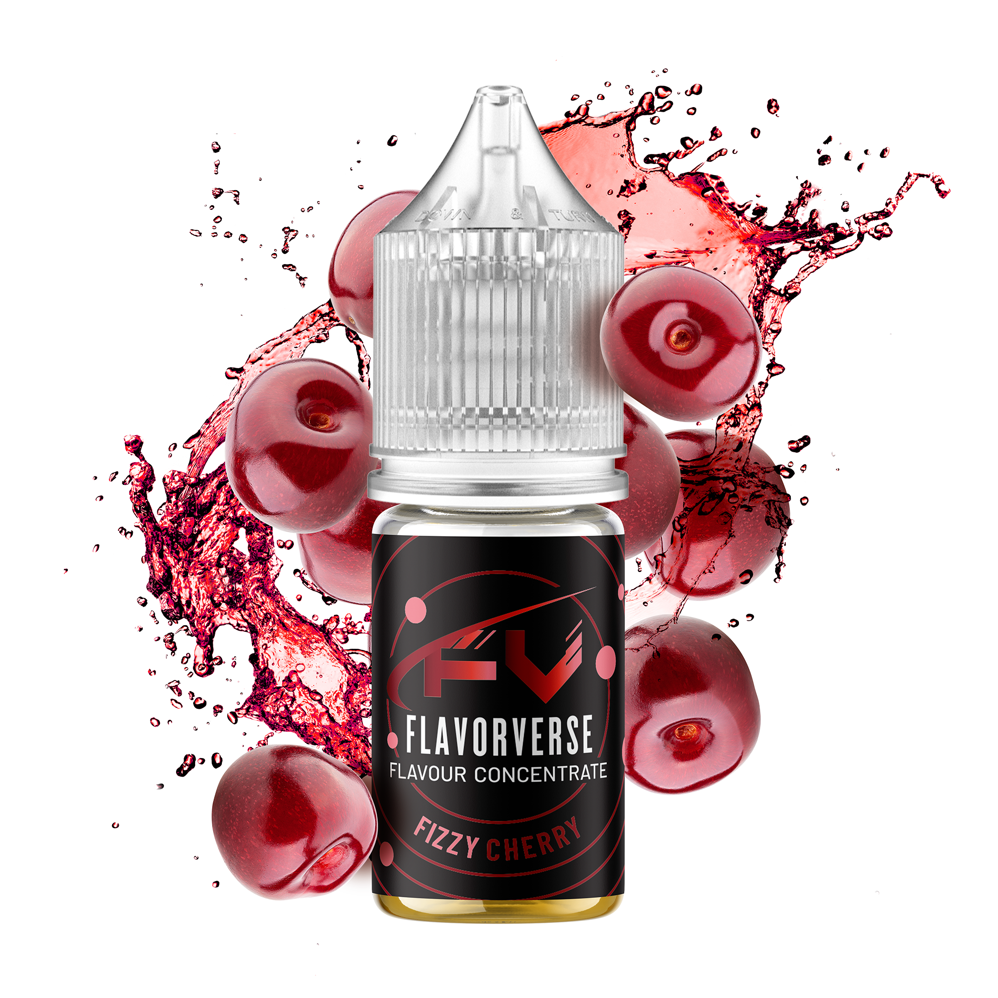 Fizzy Cherry Flavour Concentrate by FlavorVerse - 10ml & 50ml | Make My Vape
