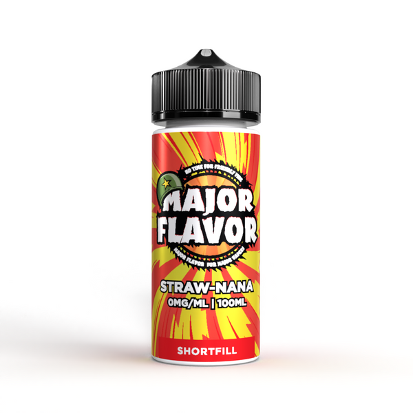 Straw-Nana 100ml Shortfill - Major Flavor