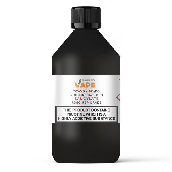 Nicotine Salts in Salicylate 72mg in 30%PG / 70%VG - 250 Grams