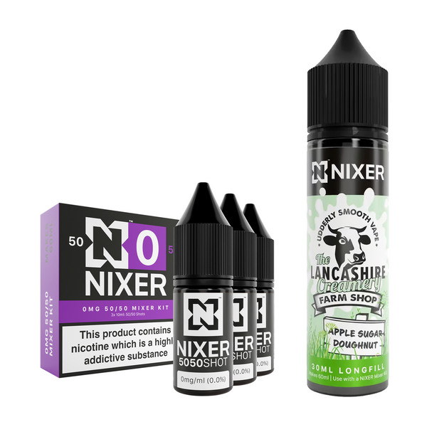 Apple Sugar Doughnut 30ml/60ml Longfill - Nixer X The Lancashire Creamery