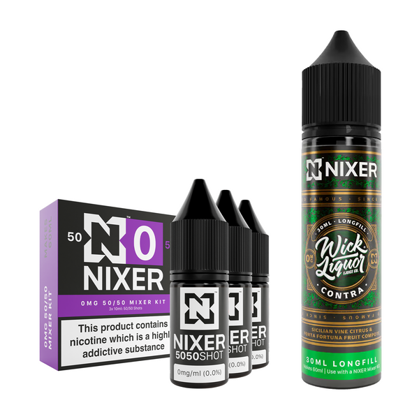 Contra 30ml/60ml Longfill - Nixer X Wick Liquor