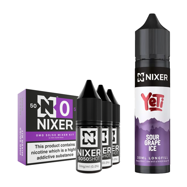 Sour Grape Ice 30ml/60ml Longfill - Nixer X Yeti