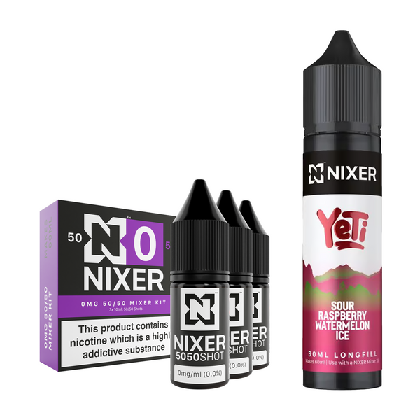Sour Raspberry Watermelon Ice 30ml/60ml Longfill - Nixer X Yeti