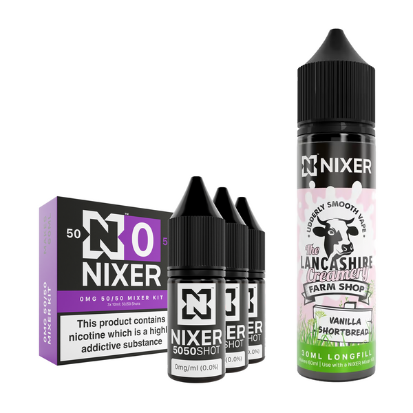 Vanilla Shortbread 30ml/60ml Longfill - Nixer X The Lancashire Creamery
