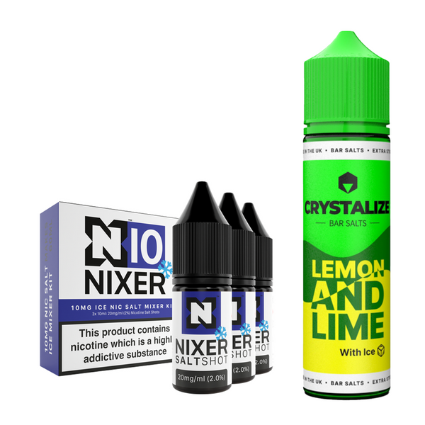 Lemon and Lime Ice 30ml/60ml Longfill - Crystalize