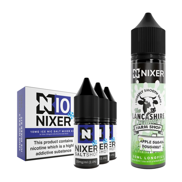 Apple Sugar Doughnut 30ml/60ml Longfill - Nixer X The Lancashire Creamery