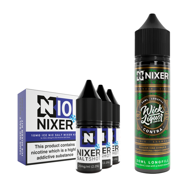 Contra 30ml/60ml Longfill - Nixer X Wick Liquor