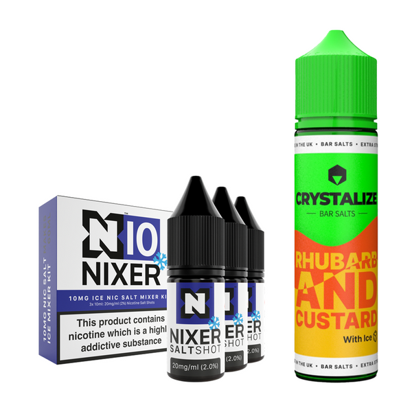 Rhubarb & Custard Ice 30ml/60ml Longfill - Crystalize