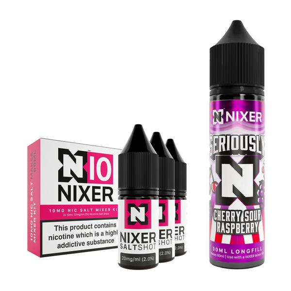 Cherry Sour Raspberry 30ml/60ml Longfill - Nixer X Seriously