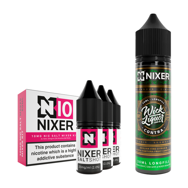 Contra 30ml/60ml Longfill - Nixer X Wick Liquor