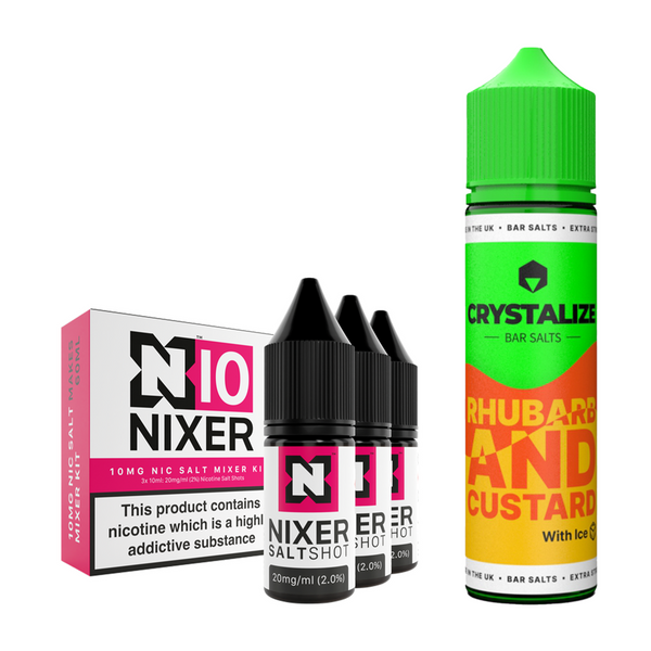 Rhubarb & Custard Ice 30ml/60ml Longfill - Crystalize