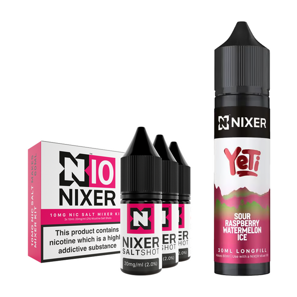 Sour Raspberry Watermelon Ice 30ml/60ml Longfill - Nixer X Yeti