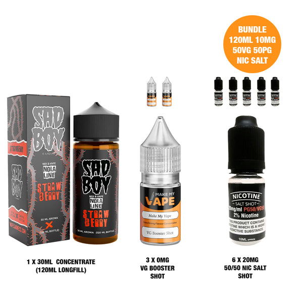Strawberry Nola 30ml/120ml Longfill - Sad Boy