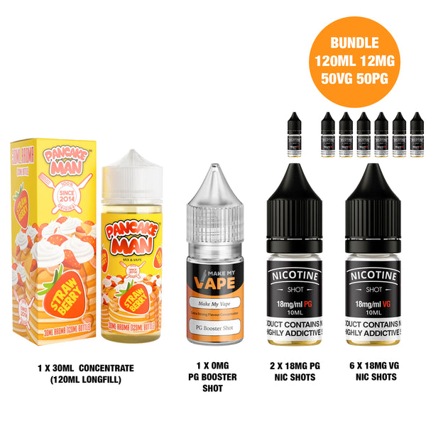 Strawberry 30ml/120ml Longfill - Pancake Man