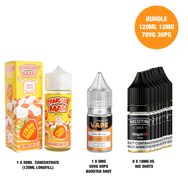 Strawberry 30ml/120ml Longfill - Pancake Man