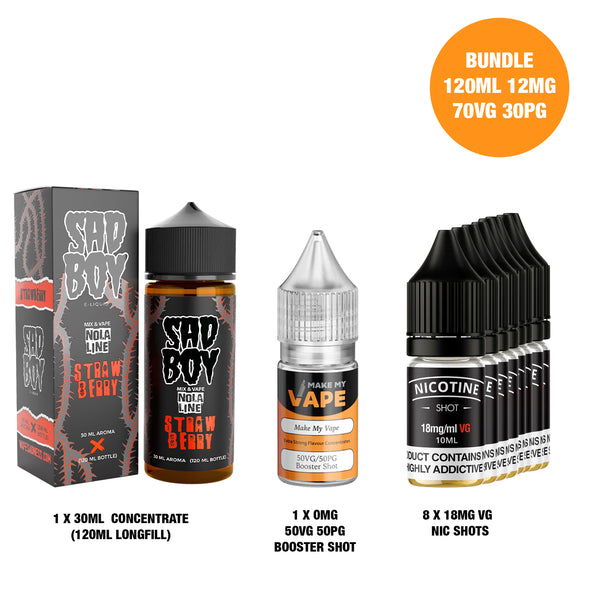 Strawberry Nola 30ml/120ml Longfill - Sad Boy