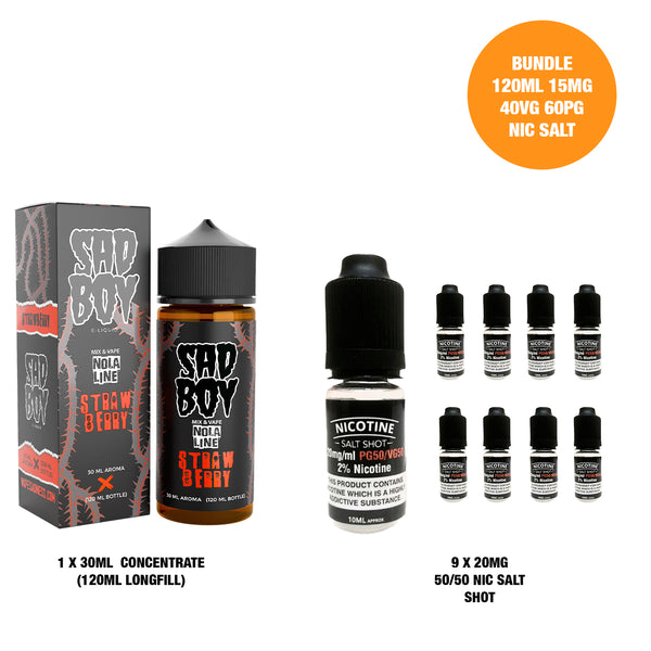 Strawberry Nola 30ml/120ml Longfill - Sad Boy