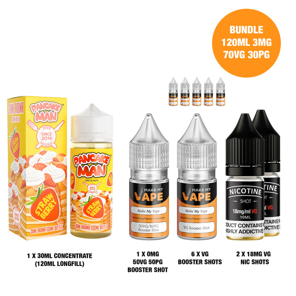 Strawberry 30ml/120ml Longfill - Pancake Man