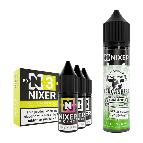 Apple Sugar Doughnut 30ml/60ml Longfill - Nixer X The Lancashire Creamery