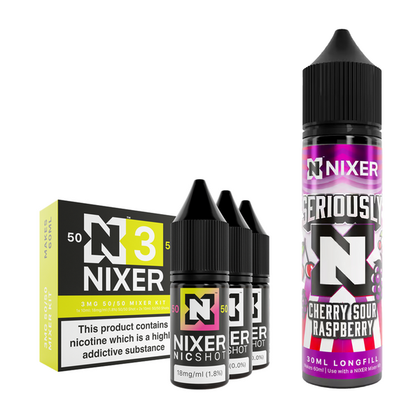 Cherry Sour Raspberry 30ml/60ml Longfill - Nixer X Seriously