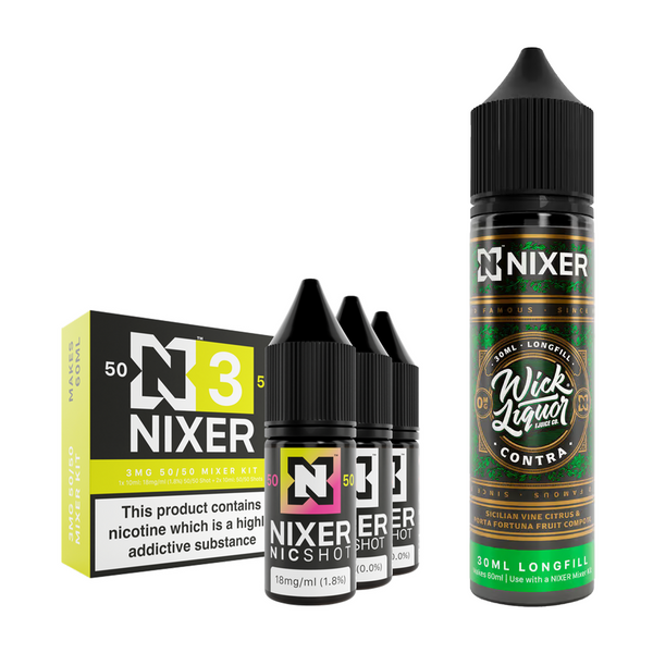 Contra 30ml/60ml Longfill - Nixer X Wick Liquor