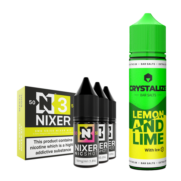 Lemon and Lime Ice 30ml/60ml Longfill - Crystalize