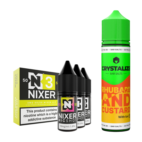 Rhubarb & Custard Ice 30ml/60ml Longfill - Crystalize