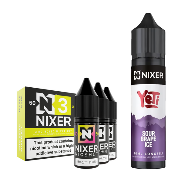 Sour Grape Ice 30ml/60ml Longfill - Nixer X Yeti
