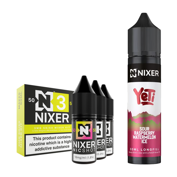 Sour Raspberry Watermelon Ice 30ml/60ml Longfill - Nixer X Yeti