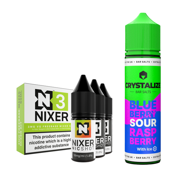 Blueberry Sour Raspberry Ice 30ml/60ml Longfill - Crystalize