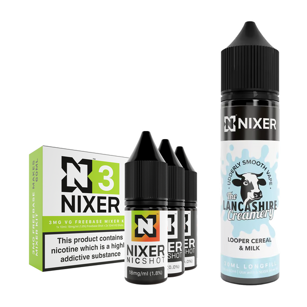 Looper Cereal & Milk 30ml/60ml Longfill - Nixer X The Lancashire Creamery