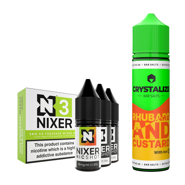 Rhubarb & Custard Ice 30ml/60ml Longfill - Crystalize