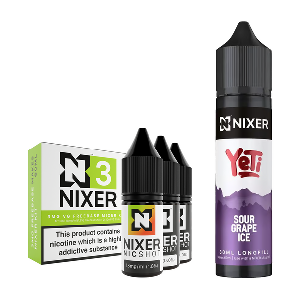 Sour Grape Ice 30ml/60ml Longfill - Nixer X Yeti