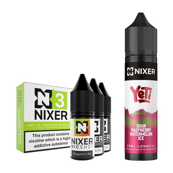 Sour Raspberry Watermelon Ice 30ml/60ml Longfill - Nixer X Yeti