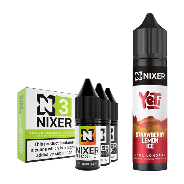 Strawberry Lemon Ice 30ml/60ml Longfill - Nixer X Yeti