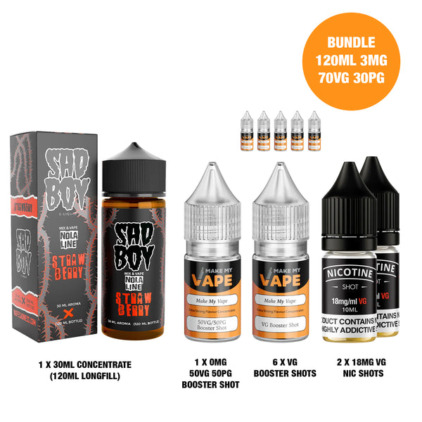 Strawberry Nola 30ml/120ml Longfill - Sad Boy