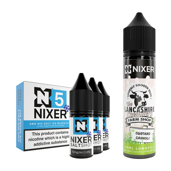 Custard Cannoli 30ml/60ml Longfill - Nixer X The Lancashire Creamery