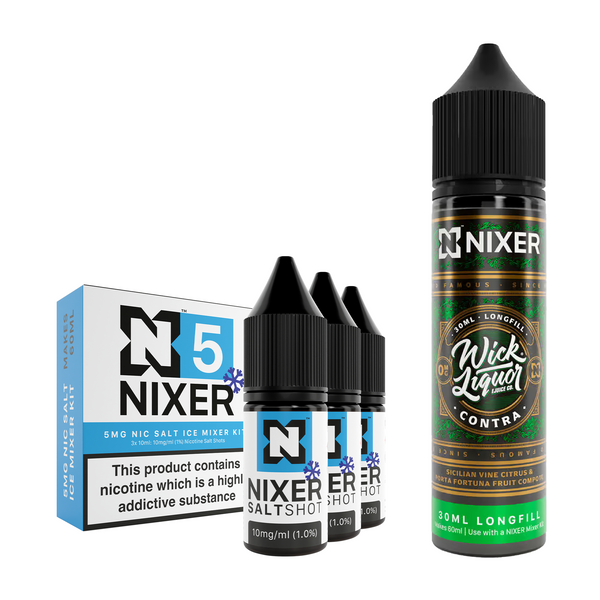 Contra 30ml/60ml Longfill - Nixer X Wick Liquor