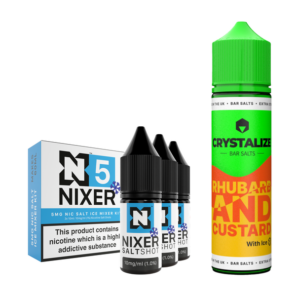 Rhubarb & Custard Ice 30ml/60ml Longfill - Crystalize