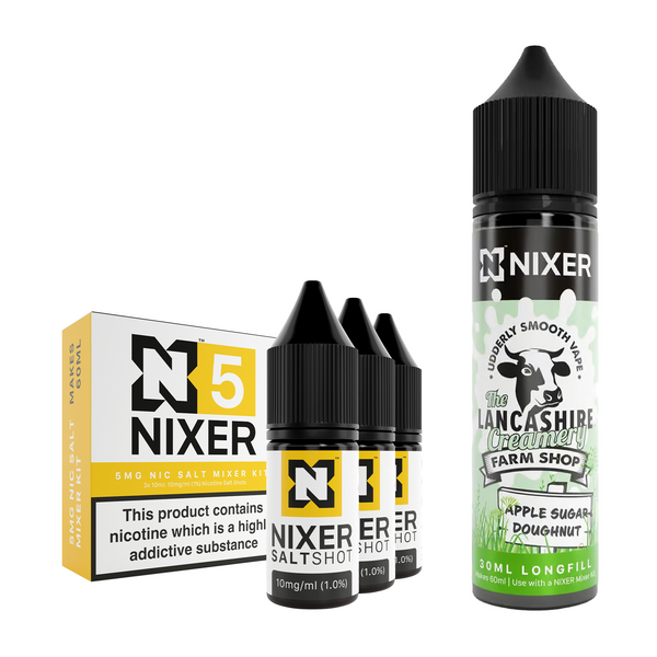 Apple Sugar Doughnut 30ml/60ml Longfill - Nixer X The Lancashire Creamery
