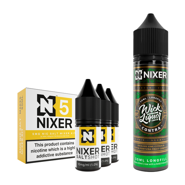 Contra 30ml/60ml Longfill - Nixer X Wick Liquor