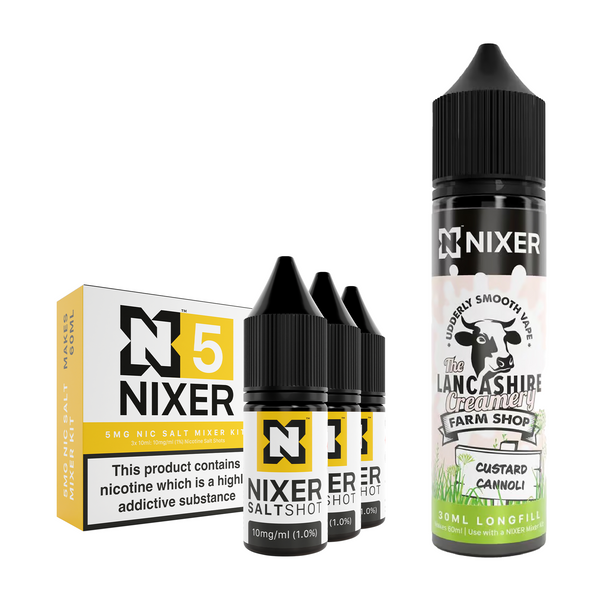 Custard Cannoli 30ml/60ml Longfill - Nixer X The Lancashire Creamery