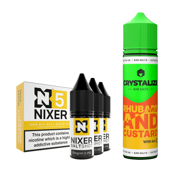 Rhubarb & Custard Ice 30ml/60ml Longfill - Crystalize