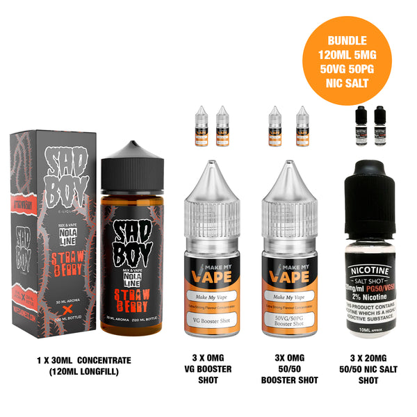 Strawberry Nola 30ml/120ml Longfill - Sad Boy