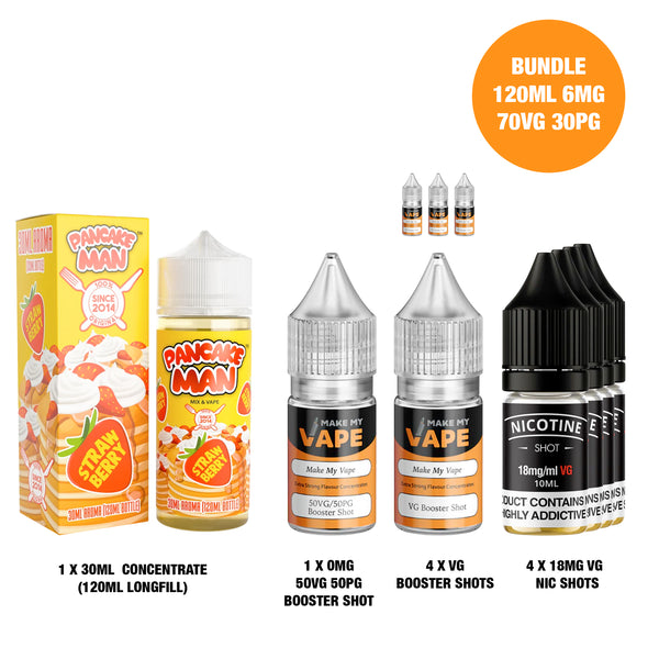 Strawberry 30ml/120ml Longfill - Pancake Man