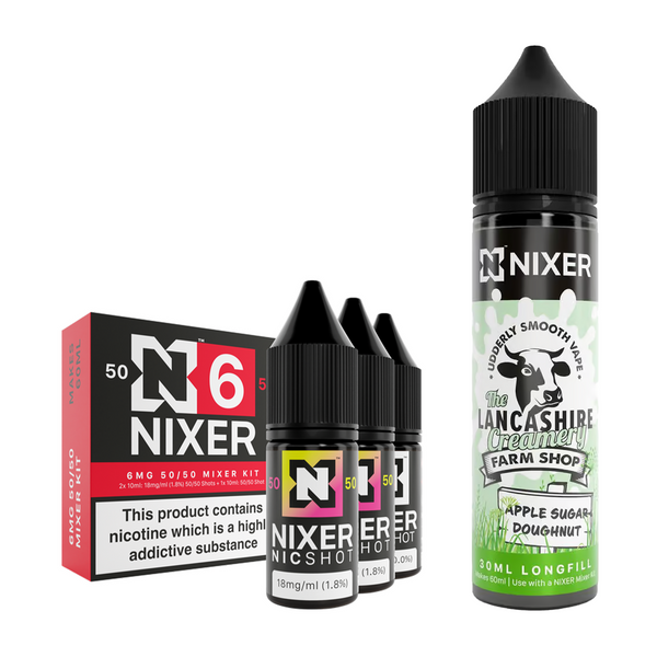 Apple Sugar Doughnut 30ml/60ml Longfill - Nixer X The Lancashire Creamery