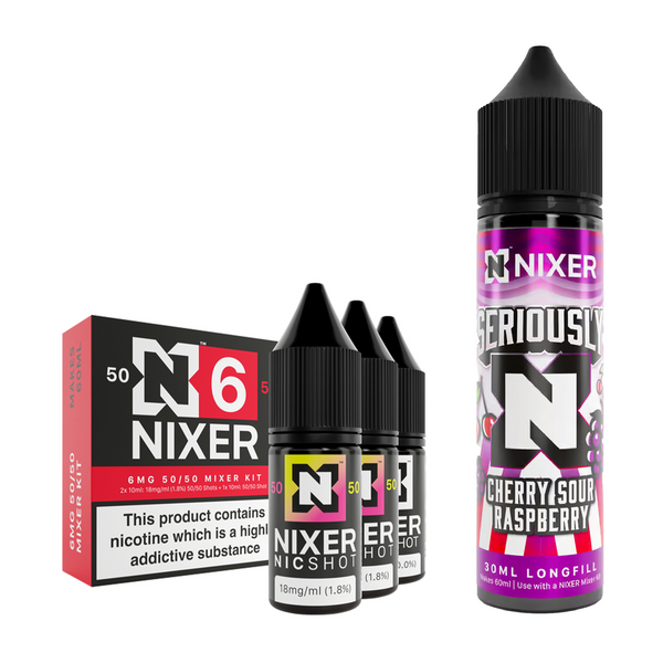 Cherry Sour Raspberry 30ml/60ml Longfill - Nixer X Seriously