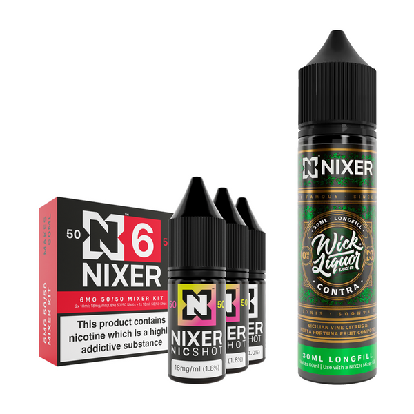 Contra 30ml/60ml Longfill - Nixer X Wick Liquor