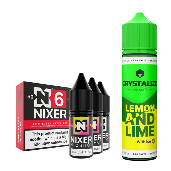Lemon and Lime Ice 30ml/60ml Longfill - Crystalize